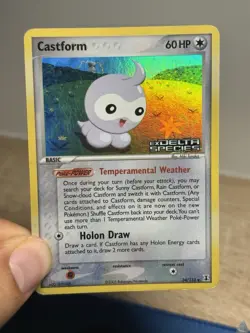 Castform 34/113 EX Delta Species Stamped Reverse Holo Foil Pokemon Card MP HP - Image 3