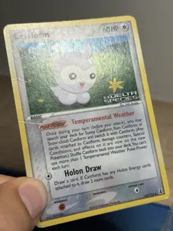 Castform 34/113 EX Delta Species Stamped Reverse Holo Foil Pokemon Card MP HP - Image 4