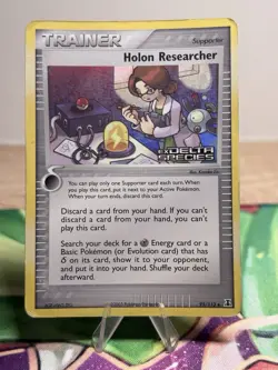 Holon Researcher 95/113 Ex Delta Species Stamped Reverse Holo Pokemon Card MP - Image 1