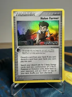 Holon Farmer 91/113 Ex Delta Species Reverse Holo Pokemon Trainer Card - Image 1