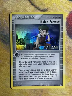 Holon Farmer 91/113 Ex Delta Species Reverse Holo Pokemon Trainer Card - Image 2