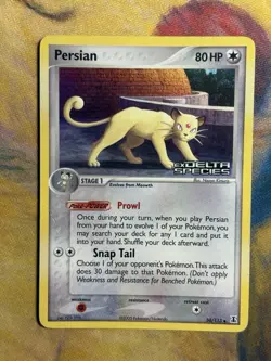 Persian 50/113 EX Delta Species 2005 Reverse Holo Foil Stamped Pokemon Card HP - Image 2