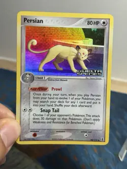 Persian 50/113 EX Delta Species 2005 Reverse Holo Foil Stamped Pokemon Card HP - Image 3
