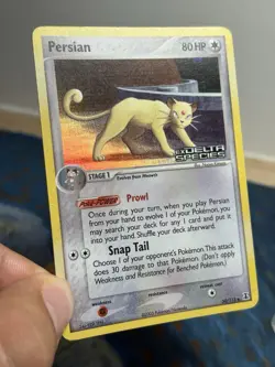 Persian 50/113 EX Delta Species 2005 Reverse Holo Foil Stamped Pokemon Card HP - Image 4