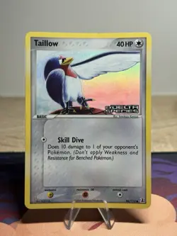Tailow Reverse Holo 86/113 ex Delta Species 2005 Stamped Pokemon Card LP MP - Image 1