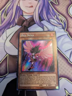 Red Nova DRL3-EN017 1st Secret Rare NM Yugioh Card - Image 1