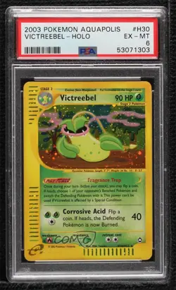 Victreebel Holo Pokemon e-Card Series Aquapolis PSA 6 2003 - Image 1