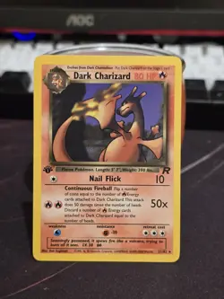 Dark Charizard 21/82 1st Edition Rare Non Holo Pokemon Card - Image 1