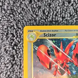 2001 Neo Discovery Scizor Holo 10/75 WOTC Pokemon Card TCG Original Rare - Image 2
