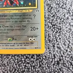 2001 Neo Discovery Scizor Holo 10/75 WOTC Pokemon Card TCG Original Rare - Image 4