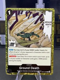 Ground Death OP14-096 English The Azure Sea's Seven Foil One Piece Card Game - Image 1