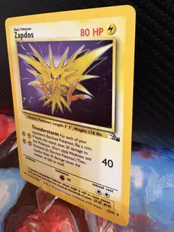 Zapdos 15/62 Fossil Holo Rare WOTC 1999 LP Pokemon Card ⚡ - Image 3