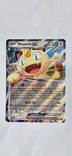 Meowth Ex 062 Perfect Order Pokemon Card English Near Mint - Image 1