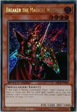 Yugioh! LP Breaker the Magical Warrior - SBCB-EN008 - Secret Rare - 1st Edition - Image 1