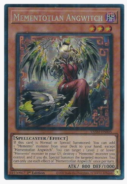 Yu-Gi-Oh! Mementotlan Angwitch (NM) Collector's Rare VASM-EN005 1st Edition - Image 1