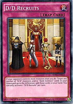 D/D Recruits SDPD-EN033 Yu-Gi-Oh! Light Play 1st Edition - Image 1