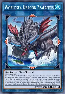 Worldsea Dragon Zealantis- RA04 - Quarter Century Rare - Yugioh - EURO - Image 1