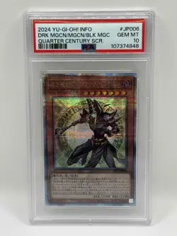 2024 YU-GI-OH! JAPANESE #JP006 DARK MAGICIAN THE MAGICIAN OF BLACK MAGIC PSA 10 - Image 1