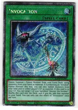 Invocation Platinum Secret Rare | RA04-EN281 | English Yu-Gi-Oh Card - Image 1