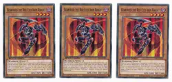 Yu-gi-oh! TCG 3x Gearfried the Red-Eyes Iron Knight SBC1-ENI05 x3 COMMON YUGIOH! - Image 1