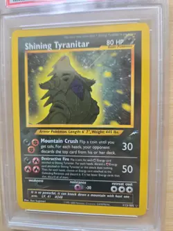 2002 POKEMON NEO DESTINY SHINING TYRANITAR #113 1ST EDITION PSA 7 - Image 3