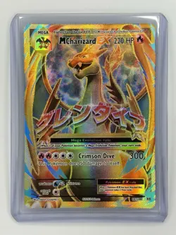 Pokemon TCG Mega M Charizard EX Evolutions 101/108 Holo Full Art Ultra Rare NM - Image 1