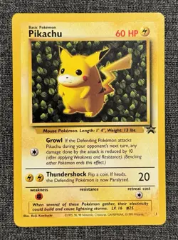 Pokemon TCG Pikachu Wizards Black Star Promos Regular Rare NM - Image 1