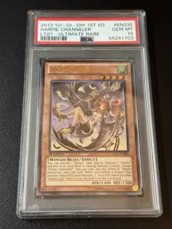 Yu-Gi-Oh! Harpie Channeler LTGY-EN035 Ultimate Rare 1st Edition PSA 10 - Image 1