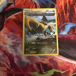 Pokemon TCG Dragonite Roaring Skies Reverse Holo Rare Card 52/108 - Image 1