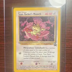 Pokemon Team Rocket's Meowth 18/53 Wotc Promo 40 HP English Card - Image 1