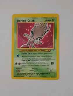 Vintage Pokemon Shining Celebi 106/105 Neo Destinty Holo Trading Card - Image 1