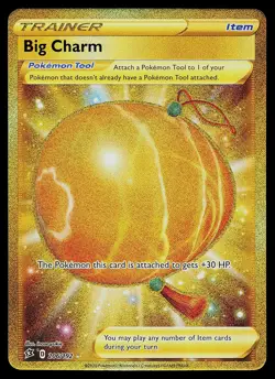 Pokemon Card Rebel Clash Big Charm 206/192 Secret Rare - Image 1