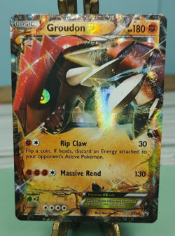 Pokemon Groudon EX XY42 Holo Trading Card TCG - Image 2