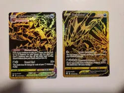 Pokemon Card TCG - Eternatus V SV121 & Eternatus VMAX SV122 Gold Secret Rares NM - Image 1