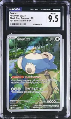 Snorlax 051 Sv: Scarlet & Violet Promo Cards Holo CGC 9.5 - Image 1