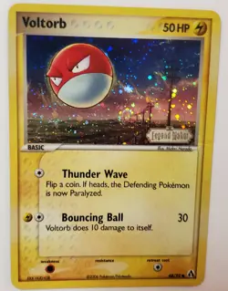 Voltorb 68/92 Legend Maker Stamped Reverse Holo Pokemon Card 2006 MP - Image 1