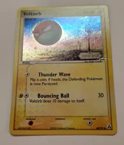 Voltorb 68/92 Legend Maker Stamped Reverse Holo Pokemon Card 2006 MP - Image 3