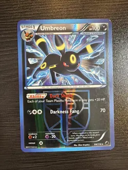 Umbreon Team Plasma 64/116 Reverse Holo Card Moderately Played - Image 3
