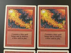 MTG Revised (3rd Edition) Red Elemental Blast (x4) playset - Image 2