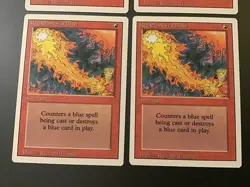 MTG Revised (3rd Edition) Red Elemental Blast (x4) playset - Image 3