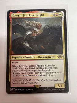 MTG Eowyn, Fearless Knight The Lord of the Rings: #201 Rare - Image 1