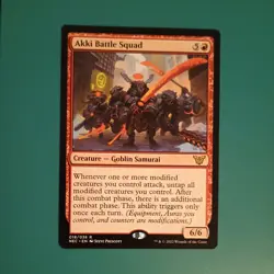 Akki Battle Squad Commander: Kamigawa: Neon Dynasty Regular - Image 1