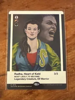 Radha Heart of Keld BORDERLESS FOIL #1876 NM/M Class of 87 Secret Lair MTG #1876 - Image 1