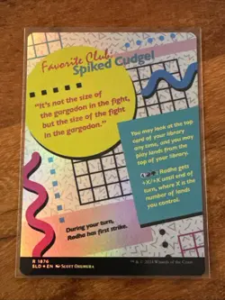 Radha Heart of Keld BORDERLESS FOIL #1876 NM/M Class of 87 Secret Lair MTG #1876 - Image 2