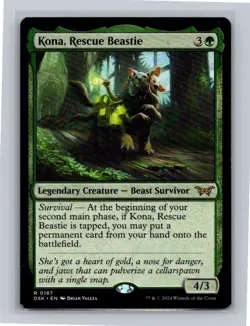 Kona, Rescue Beastie (0187) R Duskmourn: House of Horror 187 LP - Image 1