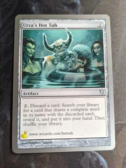 MTG Urza's Hot Tub Unhinged Regular Uncommon Lightly Played LP - Image 1