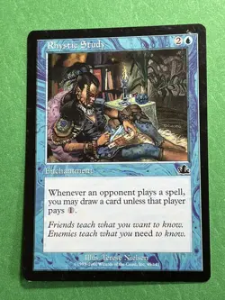 **Rhystic Study** ~Prophecy~ MTG: Magic the Gathering- Moderat Play (MP) - Image 1