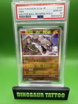 US SELLER PSA 10 Onix Master ball Reverse Holo 151 Japanese Pokemon TCG 095/165 - Image 1