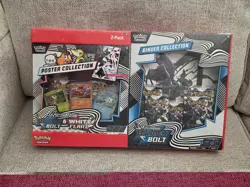 Black Bolt Pokemon Binder + Poster Collection Black Bolt White Flare Bundle 9pk - Image 1