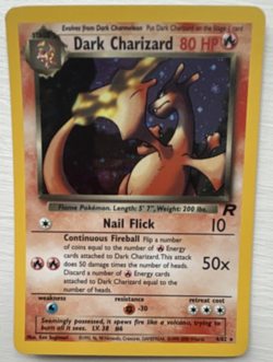 Pokemon Dark Charizard 4/82 Team Rocket Holo Rare Unlimited 2000 English Card - Image 1